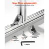 VEVOR 2020 Aluminium Profile 6 Stk. 2 m, Hochfestes Strangpressprofil, Aluminiumschiene für 3D-Druckerteile – Bild 4