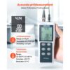 VEVOR pH-Meter, Messbereich 0–14, Wasserdichte Sonde (IP68), 3-Punkt-Automatikkalibrierung – Bild 2 VEVOR pH-Meter, Messbereich 0–14, Wasserdichte Sonde (IP68), 3-Punkt-Automatikkalibrierung – Bild 2
