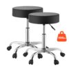 VEVOR Rollhocker 226,8 kg, Bürohocker mit PU-Rolle, 360° Drehbar, 2er-Set VEVOR Rollhocker 226,8 kg, Bürohocker mit PU-Rolle, 360° Drehbar, 2er-Set