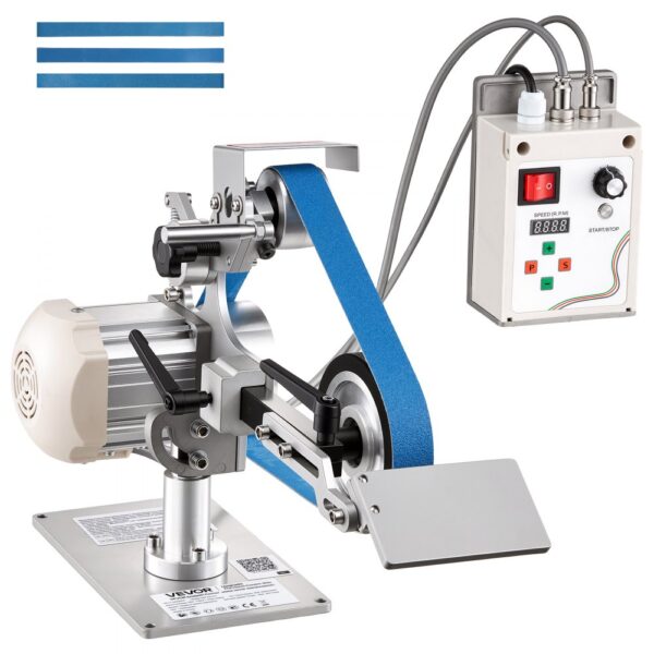 VEVOR Bandschleifmaschine 550 W, Bandschleifer mit 3 Stk. 762x25,4 mm Schleifbändern