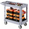 VEVOR Servicewagen Werkstattwagen Rollwagen aus PP 1010x440x845mm Grau, Werkzeugwagen mit 250 kg Tragkraft VEVOR Servicewagen Werkstattwagen Rollwagen aus PP 1010x440x845mm Grau, Werkzeugwagen mit 250 kg Tragkraft