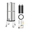 VEVOR Schwerkraft-Wasserfilter Wasserfiltersystem 8,52 L Edelstahl 304, für Zuhause und Camping