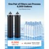 VEVOR Schwerkraft-Wasserfilter Wasserfiltersystem 8,52 L Edelstahl 304, für Zuhause und Camping – Bild 4
