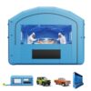 VEVOR Aufblasbare Lackierkabine 6,4x4,1x3 m Spritzkabine Lackierzelt Blau
