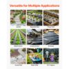 VEVOR Polyethylenfolie 3,05x30,48m Gartenfolie 0,1mm Unkrautvlies Schwarz – Bild 5