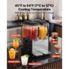 VEVOR Elektrischer Getränkespender 2 x 12 L 7-12 °C Saftspender mit PC-Behälter, Hotels, Bars und Kioske – Bild 4 VEVOR Elektrischer Getränkespender 2 x 12 L 7-12 °C Saftspender mit PC-Behälter, Hotels, Bars und Kioske – Bild 4