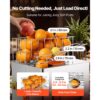 VEVOR Gewerbliche Orangenpresse Elektrische Zitruspresse 120 W Edelstahl – Bild 4