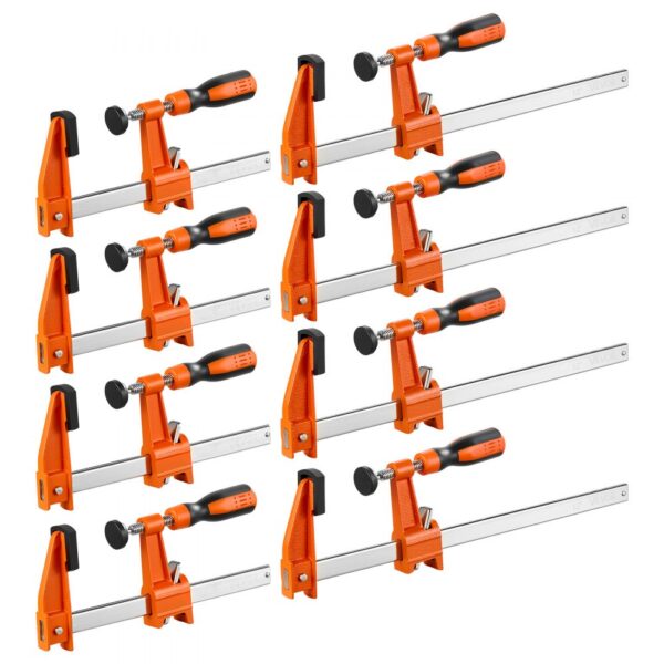 VEVOR Schraubzwingen, 8er-Pack, 15,24 cm & 30,48 cm F-Zwingen, 272 kg Klemmzwinge