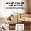 VEVOR Etagenbett für Haustiere mit Treppe, Fenstersitz für Hunde/Katzen, Haustierbettcouch 120x50x65cm (Beige) – Bild 5