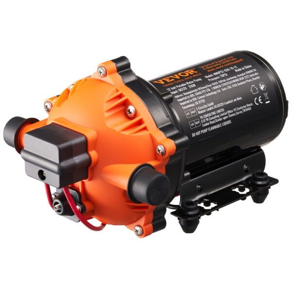 VEVOR 12-V-Membranpumpe, 18,93 L/min, 70 PSI, 1/2 Zoll MNPT-Anschluss, für Wohnmobil