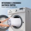 VEVOR Matratzenschoner Matratzenauflage Faserfüllung Abnehmbar Waschbar 25,4mm 1524x2032 mm – Bild 5