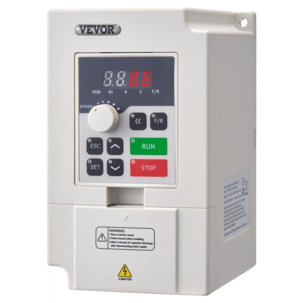 VEVOR Frequenzumrichter VFD 4 PS 3 kW, 14 A, 1/3-Phasen-AC 220V-Eingang zu 3-Phasen-AC 0–220 V Ausgang