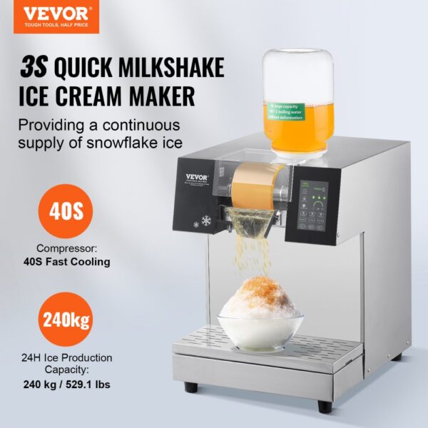 VEVOR Kommerzielle Schneeflocken-Eismaschine Schneeeisbereiter, elektrischer Schneekegel-Maker – Bild 2