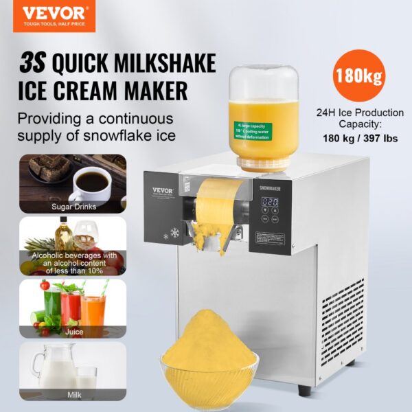 VEVOR Kommerzielle Schneeflocken-Eismaschine Schneeeisbereiter, elektrischer Schneekegel-Maker – Bild 2 VEVOR Kommerzielle Schneeflocken-Eismaschine Schneeeisbereiter, elektrischer Schneekegel-Maker – Bild 2