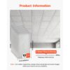 VEVOR 10 Stk. Deckenpaneele Deckenplatten PVC-Schaumplatte 605x1210mm Weiß, Marmormuster, Stoßfest – Bild 2 VEVOR 10 Stk. Deckenpaneele Deckenplatten PVC-Schaumplatte 605x1210mm Weiß, Marmormuster, Stoßfest – Bild 2