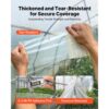 VEVOR Gewächshaus Reparaturband 0,15x32m Folienklebeband 0,15mm Transparent, Rissen & Nähten – Bild 3