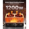 VEVOR Schokoladenschmelzmaschine 2 Abnehmbare Behälter Edelstahl 1,2 kW, mit Temperaturregelung 30–85 ℃ – Bild 3