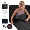 VEVOR Infrarot-Saunadecke mit Mineralsteinen Infrarotdecke 185x90cm Schwarz, 30-75°C Temperaturregelung