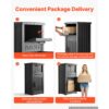 VEVOR Paketbox Briefkasten mit Paketfach Paketbriefkasten 615x473x1121 mm, Abschließbar & Diebstahlsicher – Bild 5 VEVOR Paketbox Briefkasten mit Paketfach Paketbriefkasten 615x473x1121 mm, Abschließbar & Diebstahlsicher – Bild 5