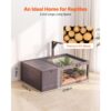 VEVOR Schildkrötenhaus Schildkrötengehege Reptilienkäfig 965x600x330 mm, aus Tannenholz, mit 2 Räumen – Bild 2
