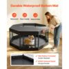 VEVOR Welpenauslauf Metall Welpenlaufstall 61 cm 8-tlg. Deckel & Bodenmatte – Bild 4