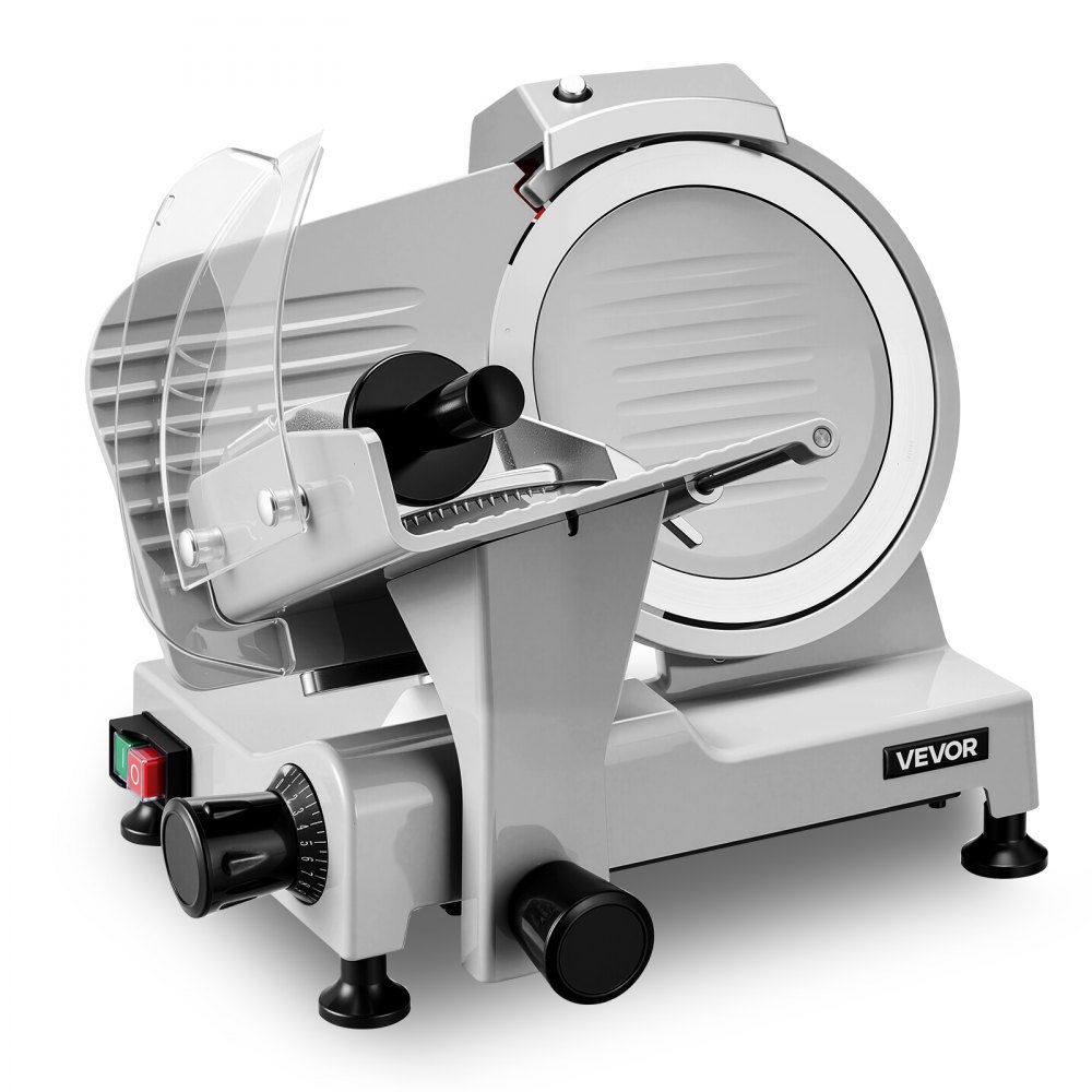 VEVOR Fleischschneidemaschine 300 W 0-12 mm Elektrischer Allesschneider für Restaurants Metzgereien Cafeterias