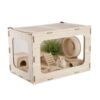 VEVOR Hamsterkäfig Nagerkäfig Nagarium Hamstergehege Holz 605x405x405mm