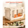 VEVOR Hamsterkäfig Nagerkäfig Nagarium Hamstergehege Holz 605x405x405mm – Bild 2