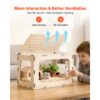 VEVOR Hamsterkäfig Nagerkäfig Nagarium Hamstergehege Holz 605x405x405mm – Bild 5