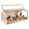 VEVOR Hamsterkäfig Nagerkäfig Nagarium Hamstergehege Holz 1220x510x510mm