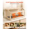 VEVOR Hamsterkäfig Nagerkäfig Nagarium Hamstergehege Holz 1000x520x505 mm – Bild 2