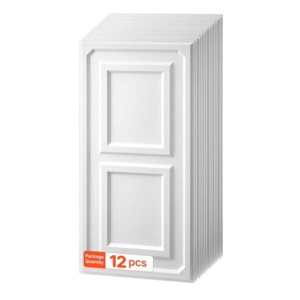 VEVOR 12 Stk. Deckenpaneele PVC-Deckenplatten Deckenfliesen 605x1215mm Weiß, 3D-Konstruktion, Stoßfest VEVOR 12 Stk. Deckenpaneele PVC-Deckenplatten Deckenfliesen 605x1215mm Weiß, 3D-Konstruktion, Stoßfest