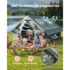 VEVOR Aufblasbares Campingzelt Familienzelt Luftzelt 5-8 Personen Grün – Bild 5