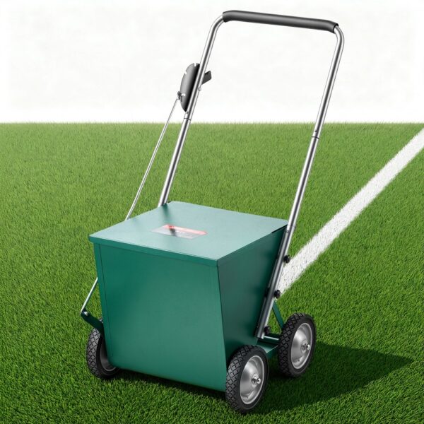 VEVOR Markierwagen Linien-Markiergerät Trocken 29,5 kg Pulverkapazität Grün, Klare & Gleichmäßige Markierung