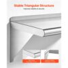 VEVOR Wandregal 305 x 610 mm Küchenregal aus Edelstahl 430 Schweberegal für Großküchen, Private Küchen – Bild 5
