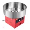 VEVOR Zuckerwattemaschine 1 kW Elektrischer Zuckerwattebereiter Edelstahl Rot für Geburtstagsfeiern