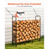 VEVOR Kaminholzregal 1/4 Cord Brennholzregal Feuerholzregal 1220x320x1185mm, für Kamin, Tragfähigkeit 250 kg – Bild 5