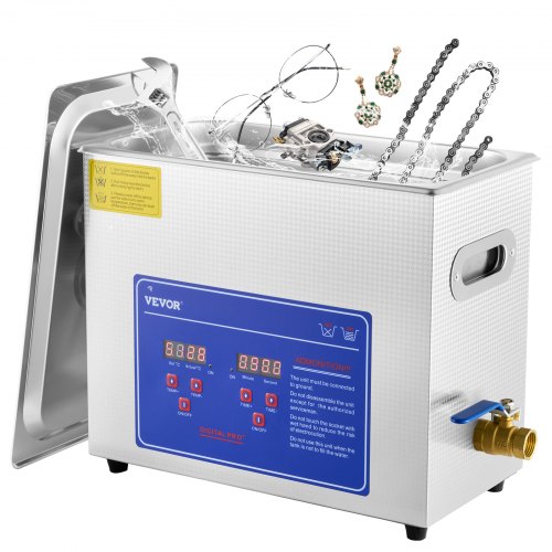 VEVOR Ultraschallreiniger Ultraschall Reiniger 6L Ultrasonic Cleaner Ultraschallreinigungsgerät Edelstahl