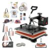 VEVOR Transferpresse 8 in 1 Heißpresse Maschine 38 x 30 cm T-Shirt Presse Hitzepresse DIY mit Digitaler