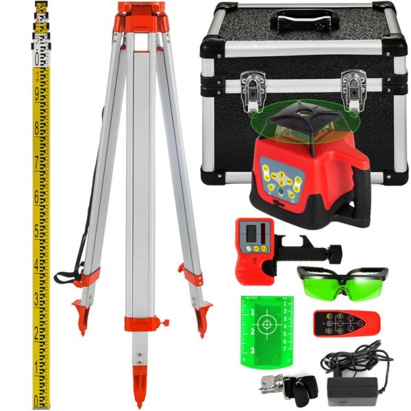 VEVOR Professional Rotationslaser max. Arbeitsbereich 500 m grün