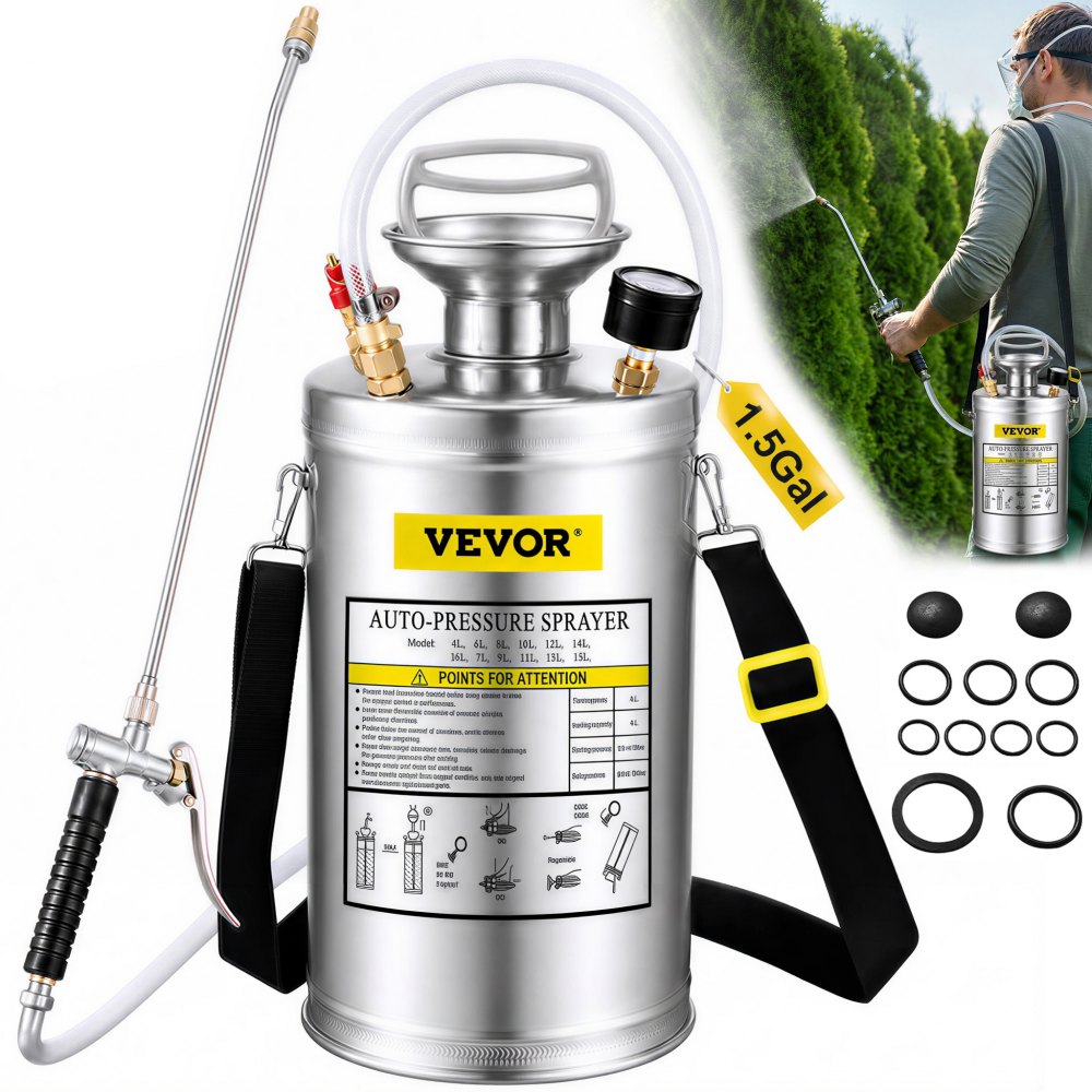 VEVOR Gartenteichvernebler 6L ultraschall nebelmaschine Edelstahlultraschall-nebelmaschine geeignet für Haus