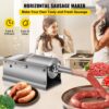 VEVOR Wurstfüller 3L Fleischwölfe Wurstmaschine Wurstfüllmaschine Horizontal Edelstahl Wurstspritze – Bild 2 VEVOR Wurstfüller 3L Fleischwölfe Wurstmaschine Wurstfüllmaschine Horizontal Edelstahl Wurstspritze – Bild 2