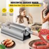 VEVOR Wurstfüller 5L Fleischwölfe Wurstmaschine Wurstfüllmaschine Horizontal Edelstahl Wurstspritze – Bild 2