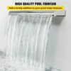 VEVOR Schwalldusche Poolfontäne 59,1"x4,5"x3,1" Poolbrunnen 1,3" Wasserfontäne 0,87" Dekoration Gartenteich – Bild 2
