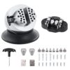 VEVOR Block Ball Vise mit 30 PCs, Engraving Block Einstellgerät Durchmesser 78 mm