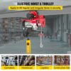 VEVOR Elektrische Seilwinde 220 V Elektrischer Kettenzug 1000 kg 1800 W mit kabelgebundener Fernbedienung – Bild 2