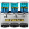 VEVOR Saftdispenser mit Klapphahn schwarz Saftdispenser mit Zapfhahn 12 L x 3 saftdispenser – Bild 3