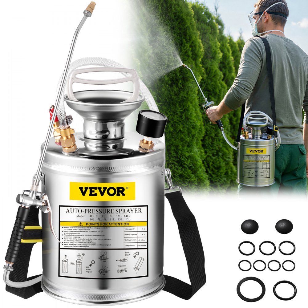 VEVOR Gartenteichvernebler 4L ultraschall nebelmaschine Edelstahlultraschall-nebelmaschine geeignet für Haus