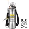 VEVOR Drucksprüher 10L Edelstahl Sprühgerät Gartenspritze mit Ventil und Manometer geeignet für Haus, Garten