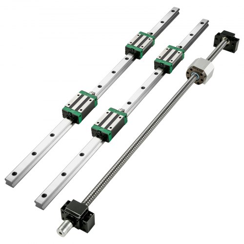 VEVOR Linearführung HGR 20-1700mm Linearschiene mit 4PCS Gleitblock Kugelumlaufspindel Führungsschiene für 3D